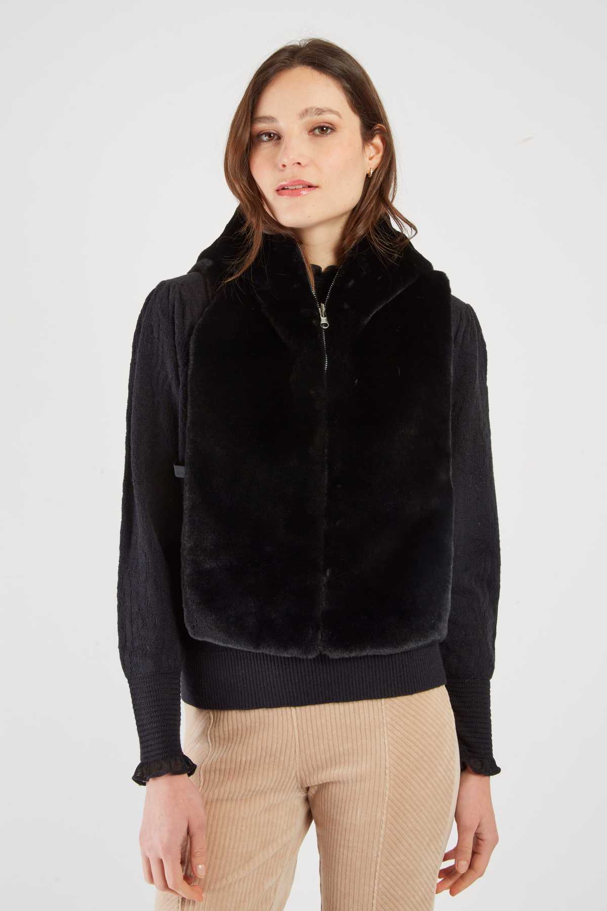CAPUCHE DOUDOUNE FAUX FUR LEILA - René Derhy ref:A593007
