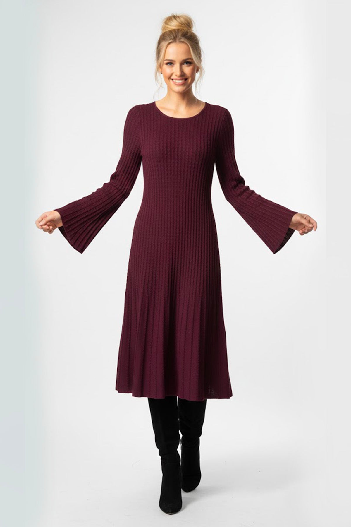 BLANCHE ROBE MAILLE - René Derhy ref:A612022