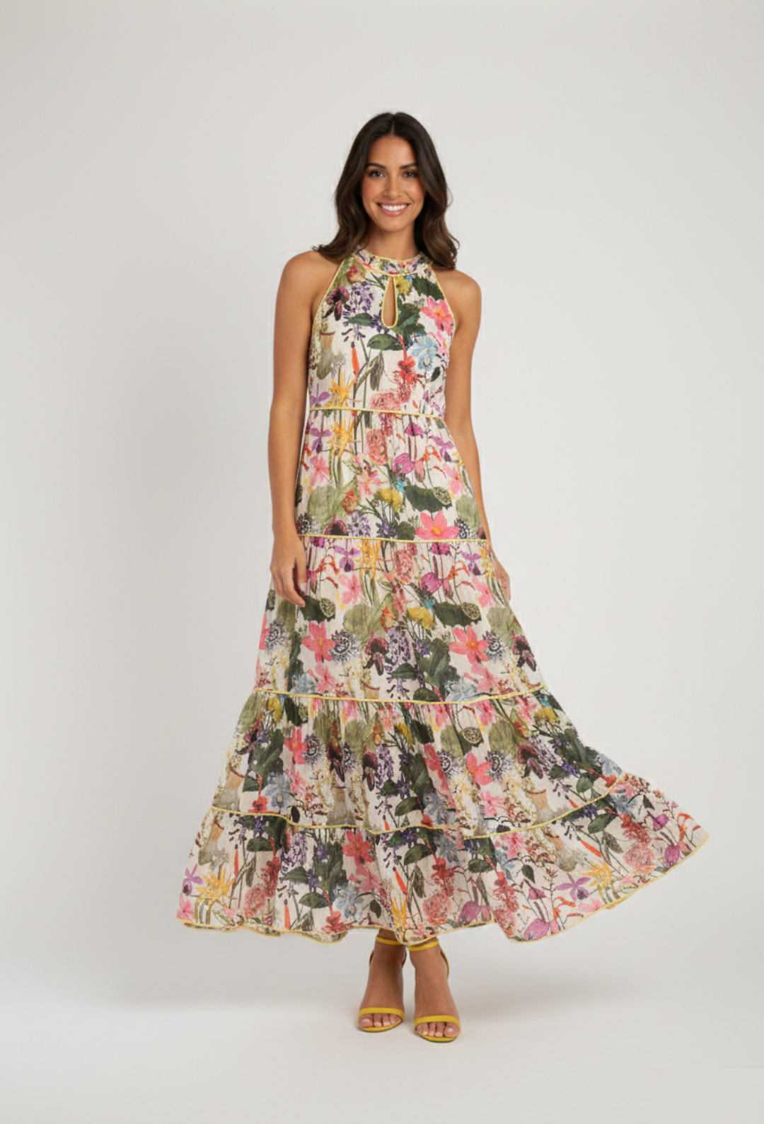 Robe longue imprimée MASCARAIGNE