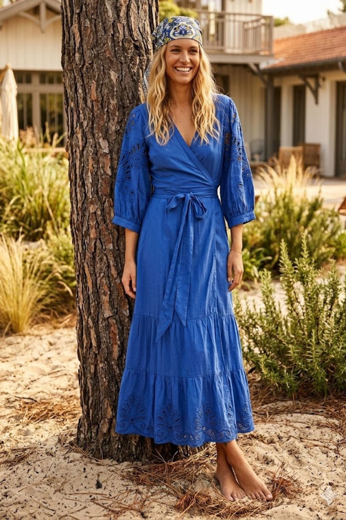 Robe longue unie GREEN