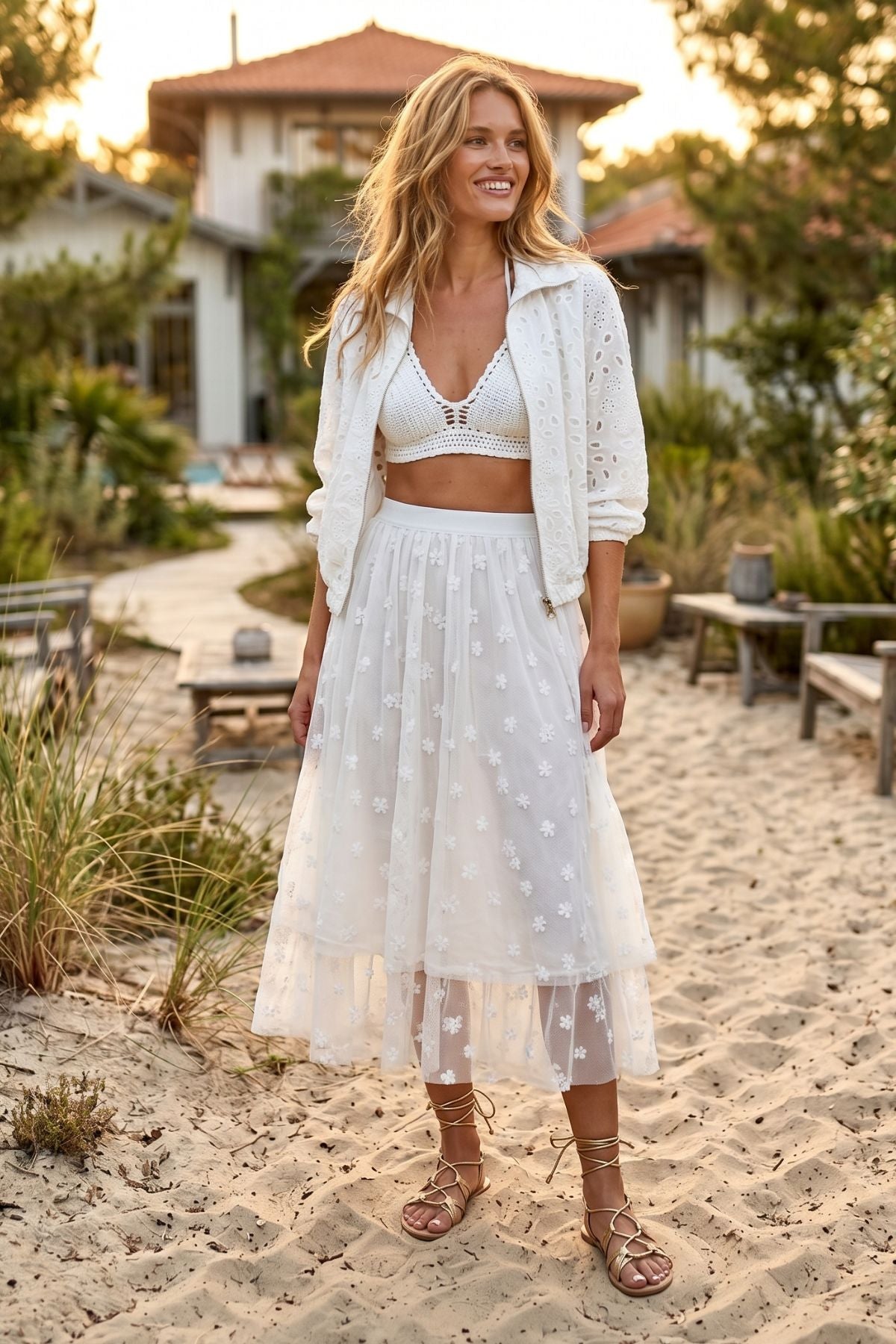 Jupe longue en tulle DAISY