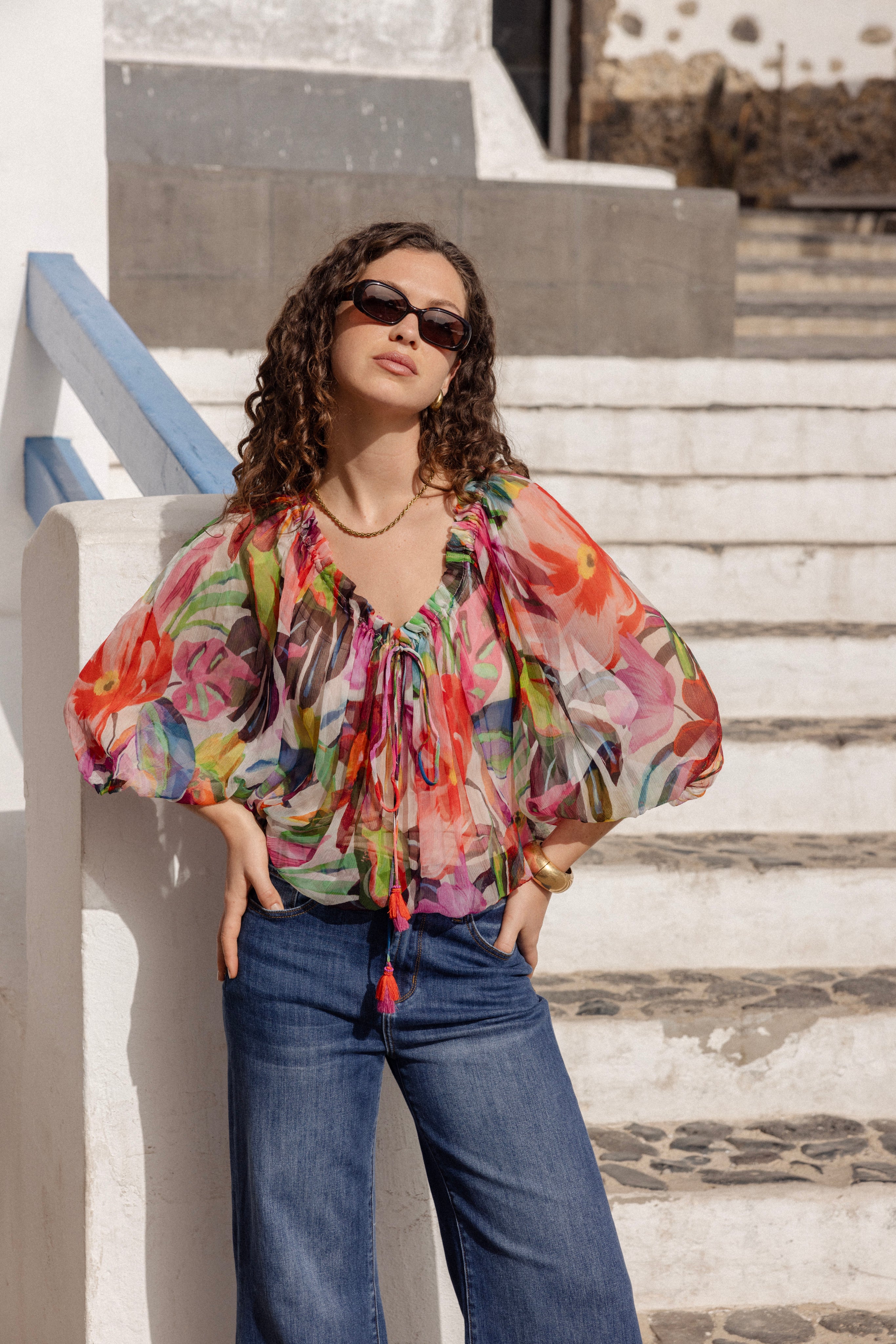 derhy Blouse imprimée manches longues LAMIA