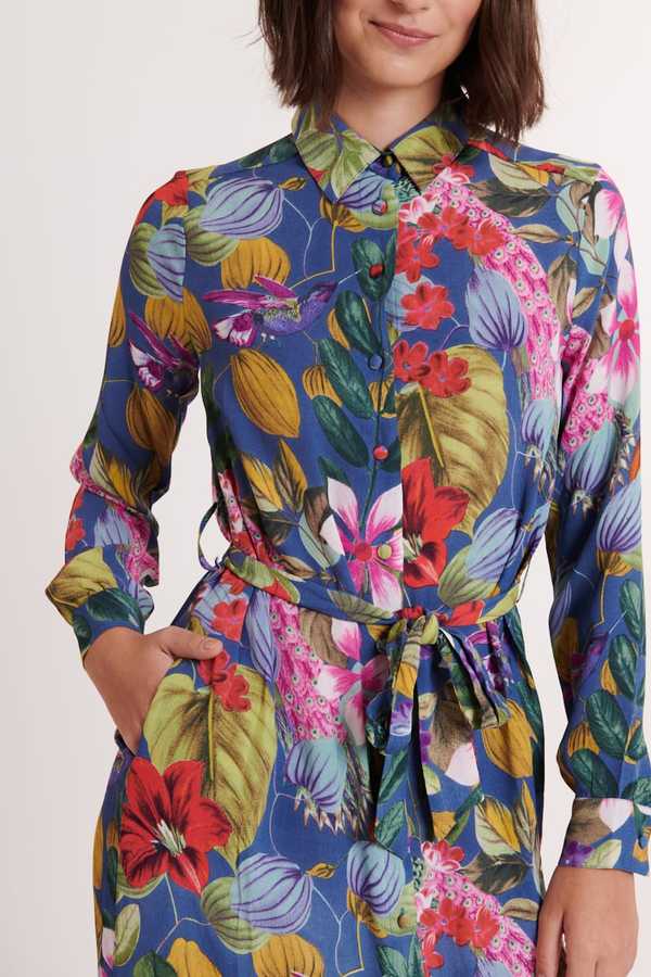 Robe chemise imprimée CEZIA
