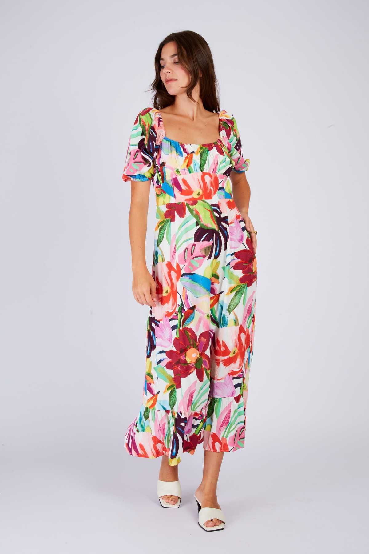 derhy Robe mi longue imprimée PAULINE