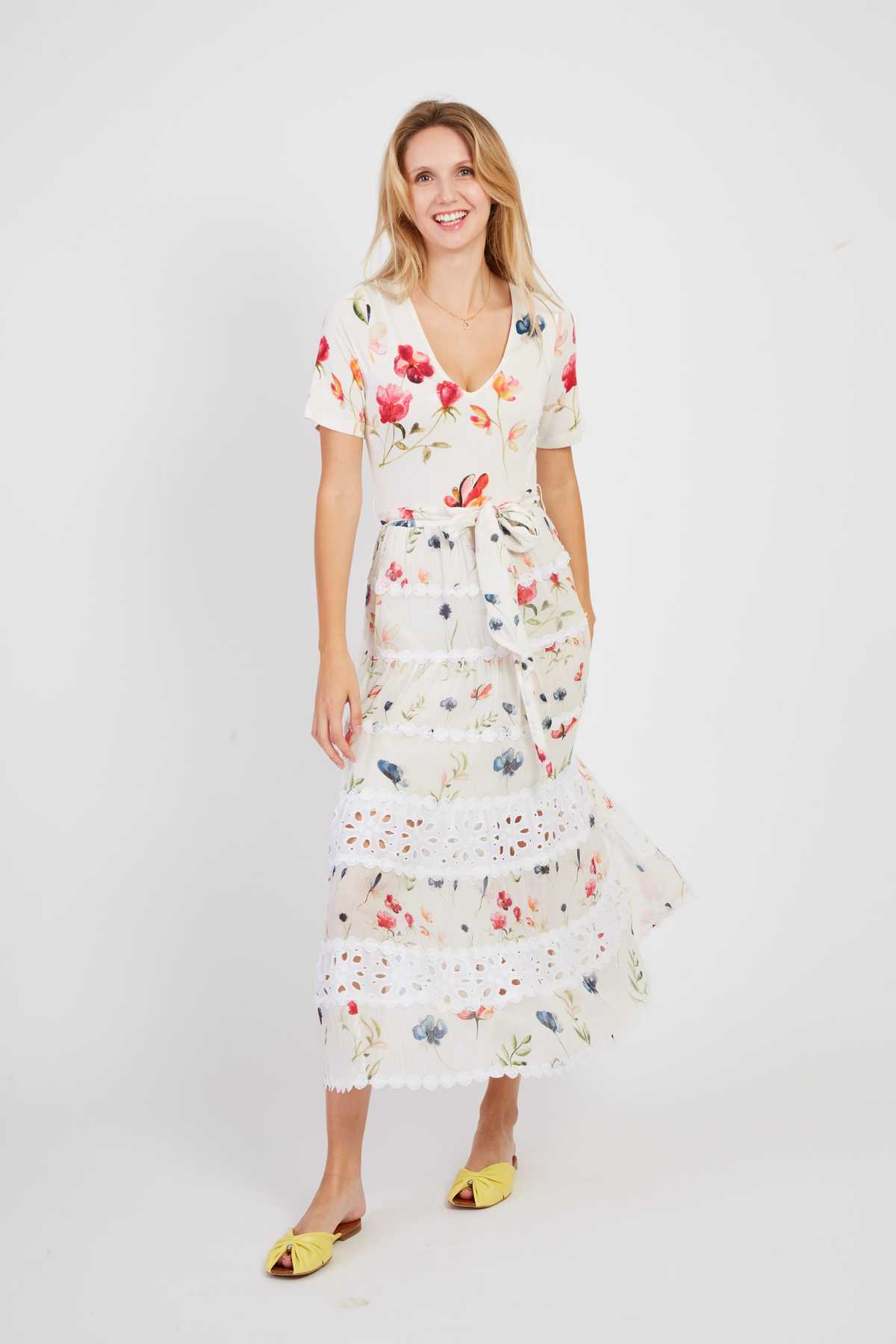 derhy Robe longue imprimée PIROUETTE