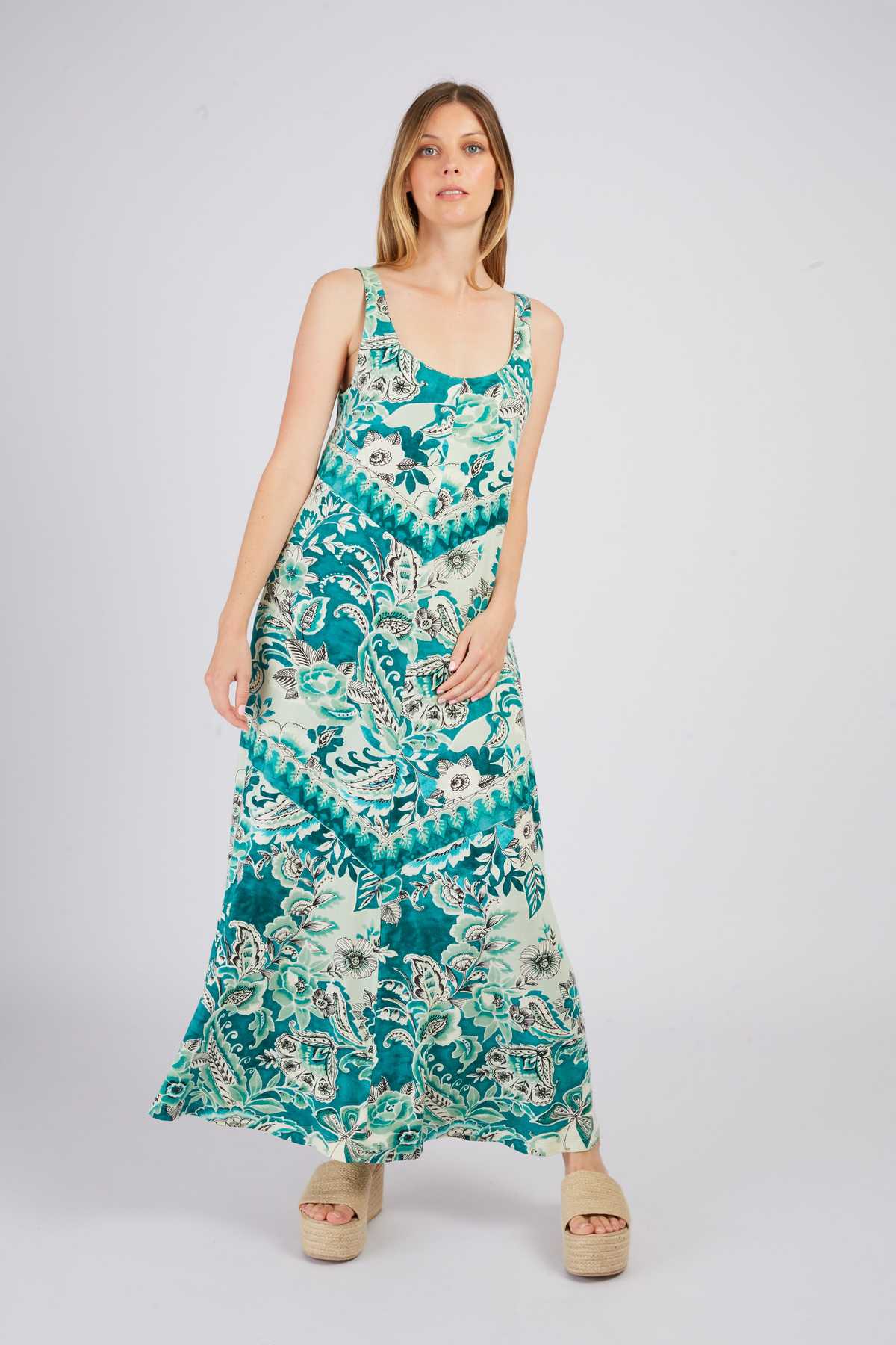 Robe longue imprimée PROMESSE | Derhy