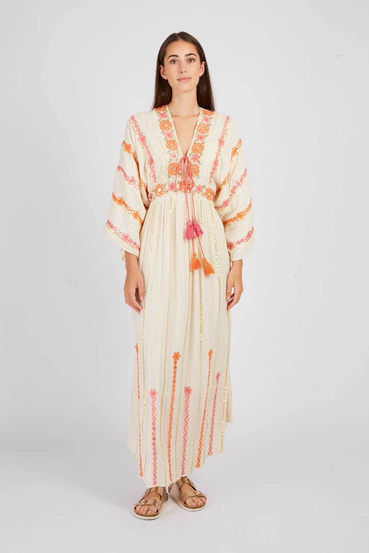 derhy Robe longue brodée CAHORS