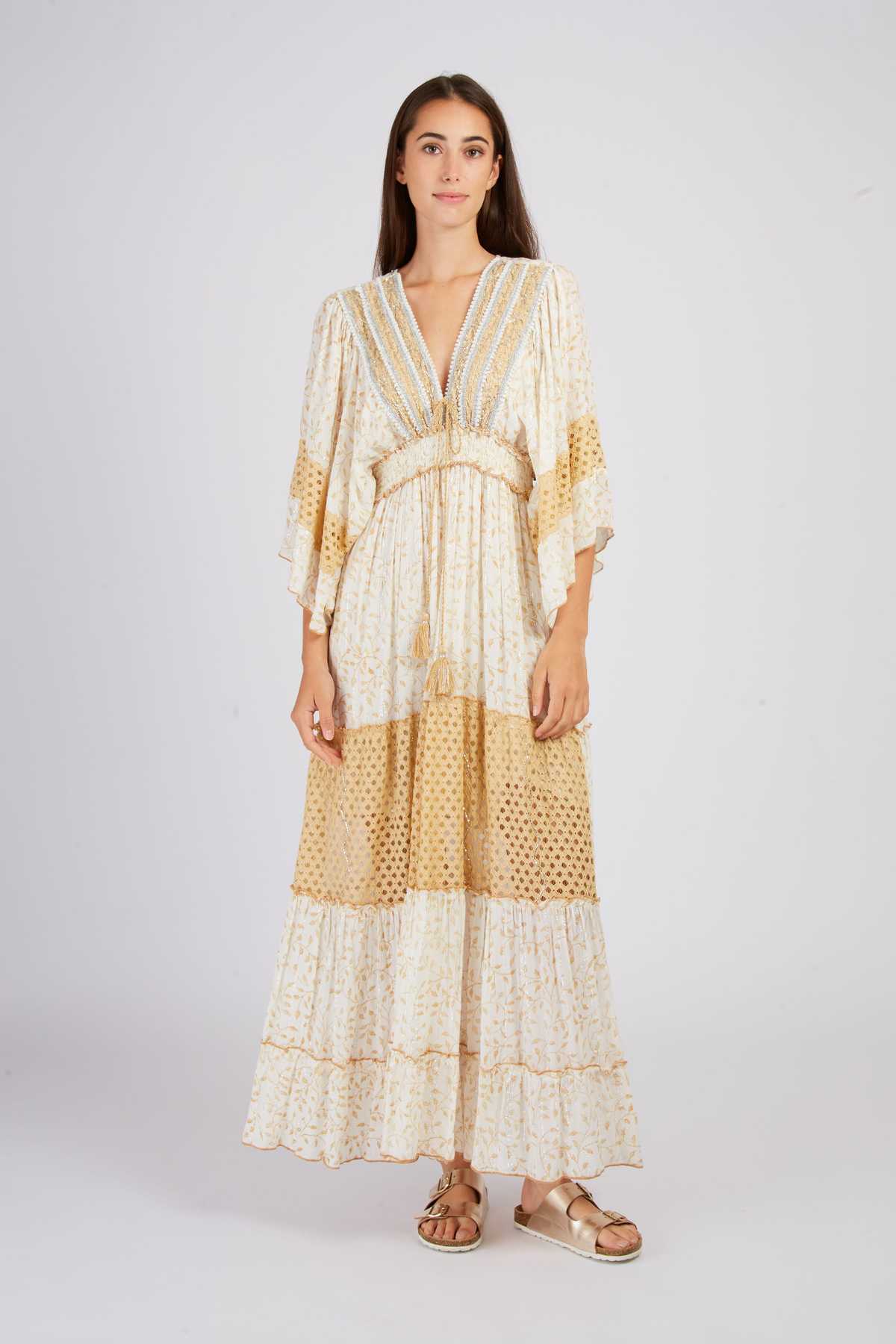 derhy Robe longue brodée CALEDONIE