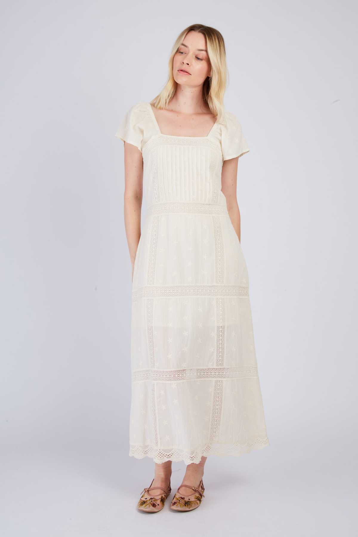 derhy Robe longue en dentelle CHRISTELLE