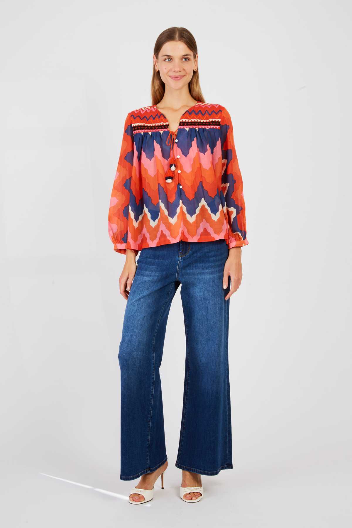 derhy Blouse manches longues imprimée LILY