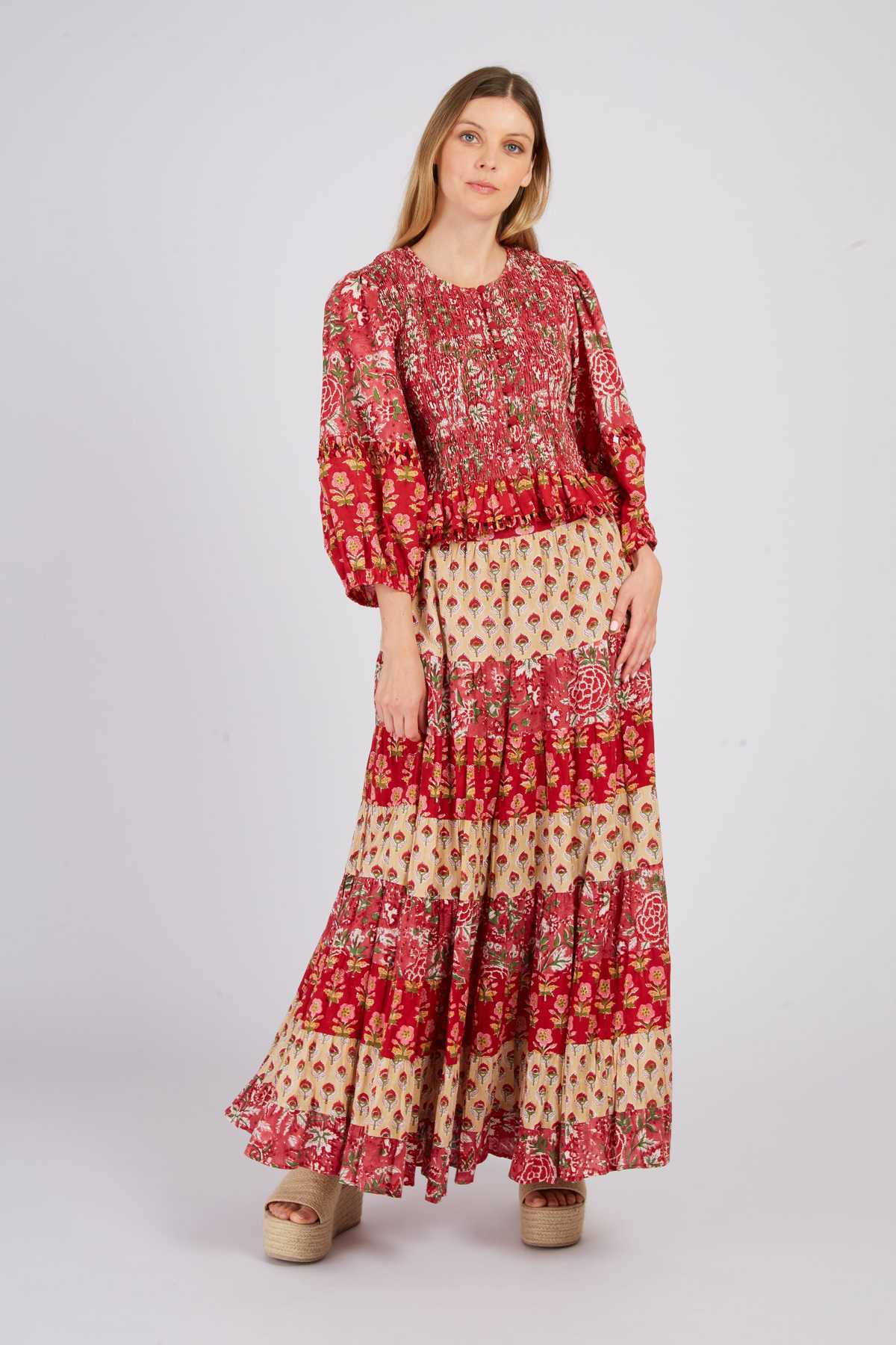 derhy Blouse manches longues imprimée LOSANGE