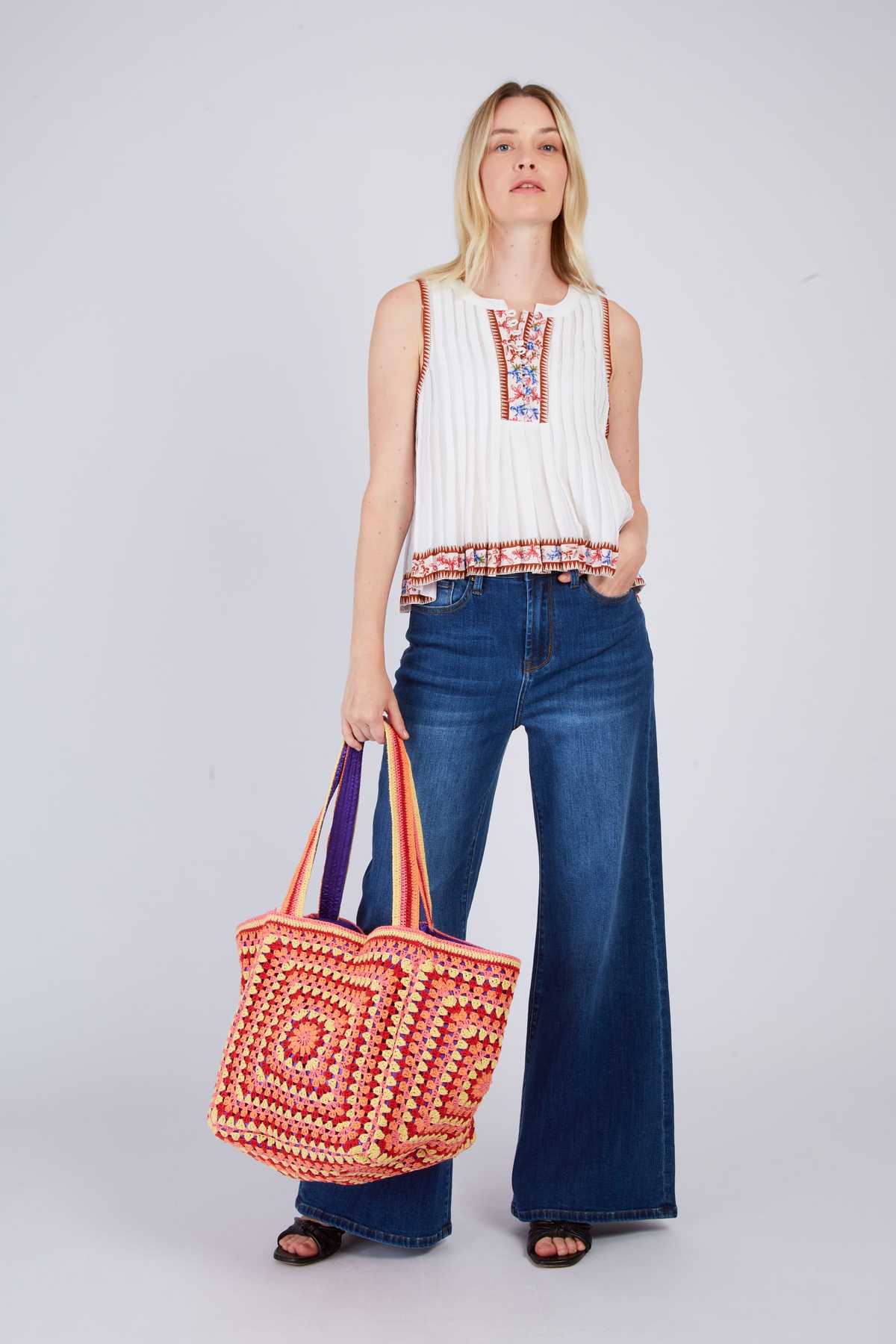 derhy Blouse courte imprimée BAXTER