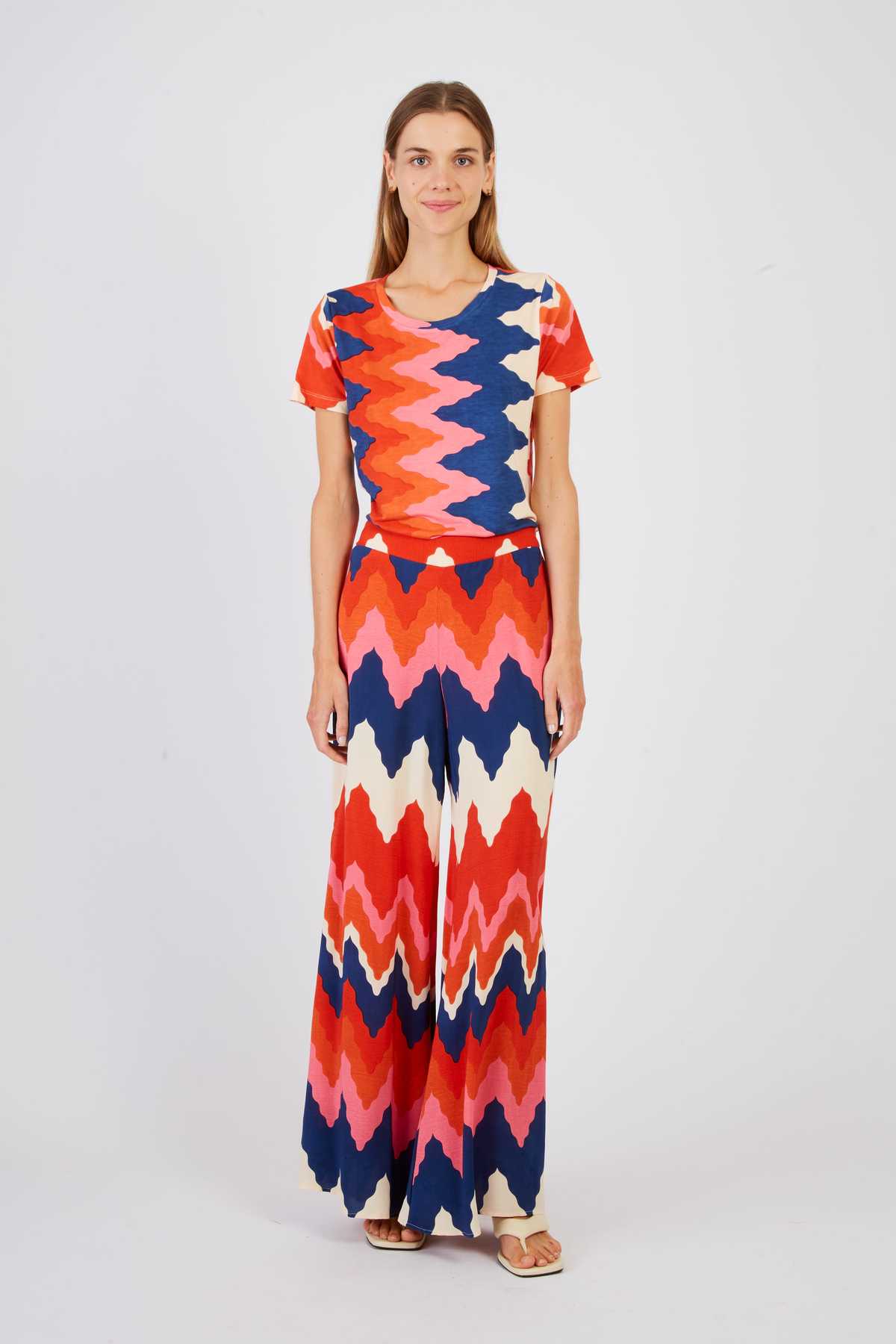 derhy T-shirt imprimé géométrique ZORBA