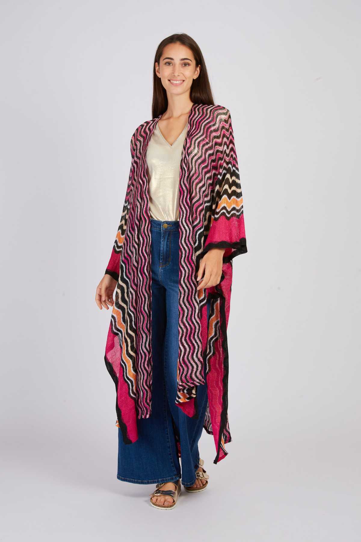 derhy Kimono long en maille FIRST