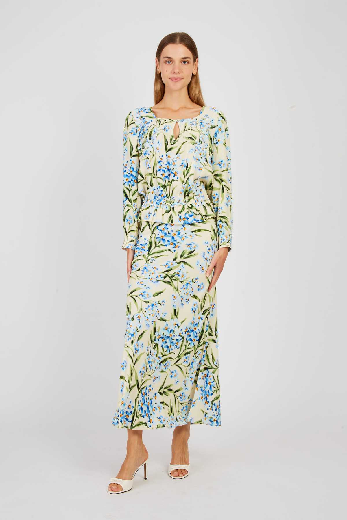 derhy Jupe longue imprimée ABIGAEL