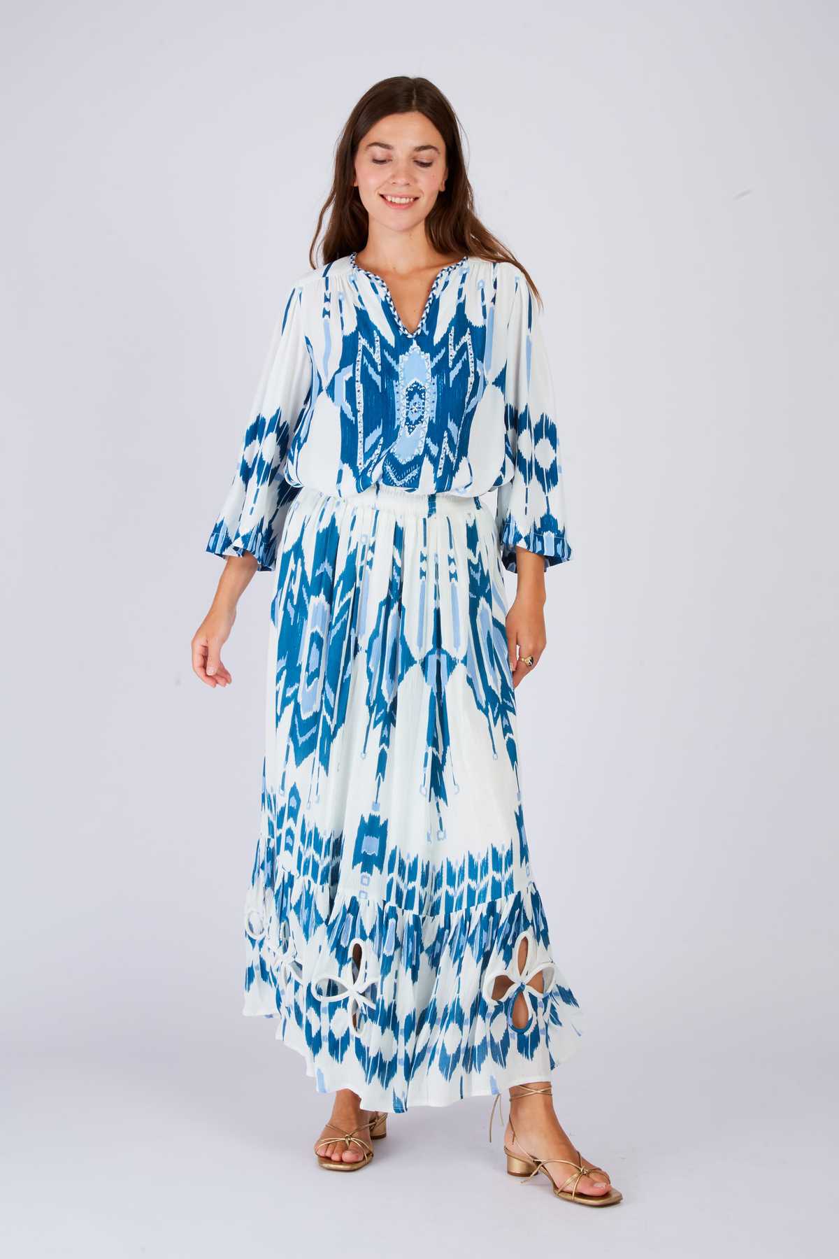 derhy Jupe longue à volants ADA