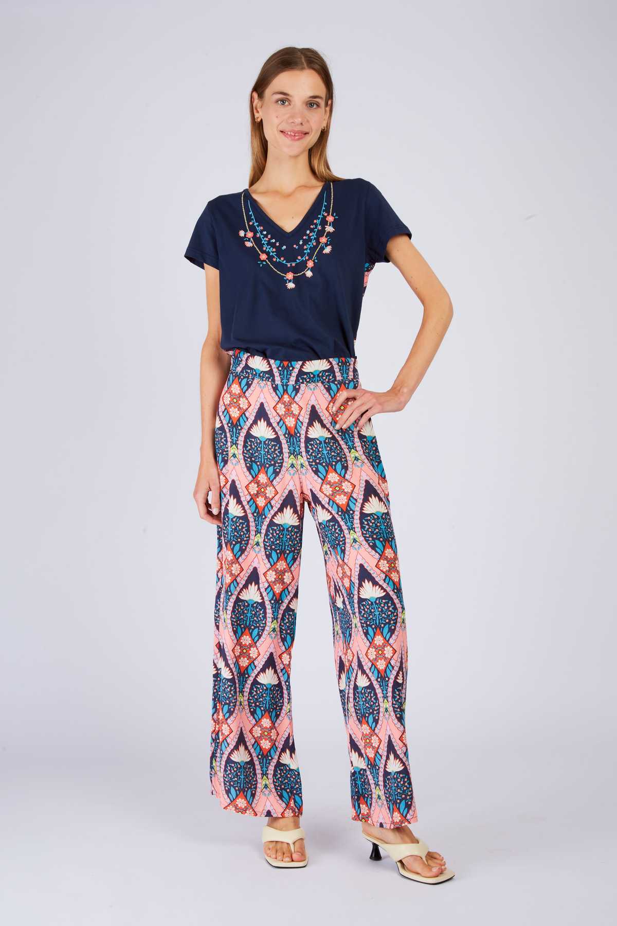 Combinaison Pantalon Moschino Jeans Vintage - Imprimé Japonais, Taille 42, État Parfait