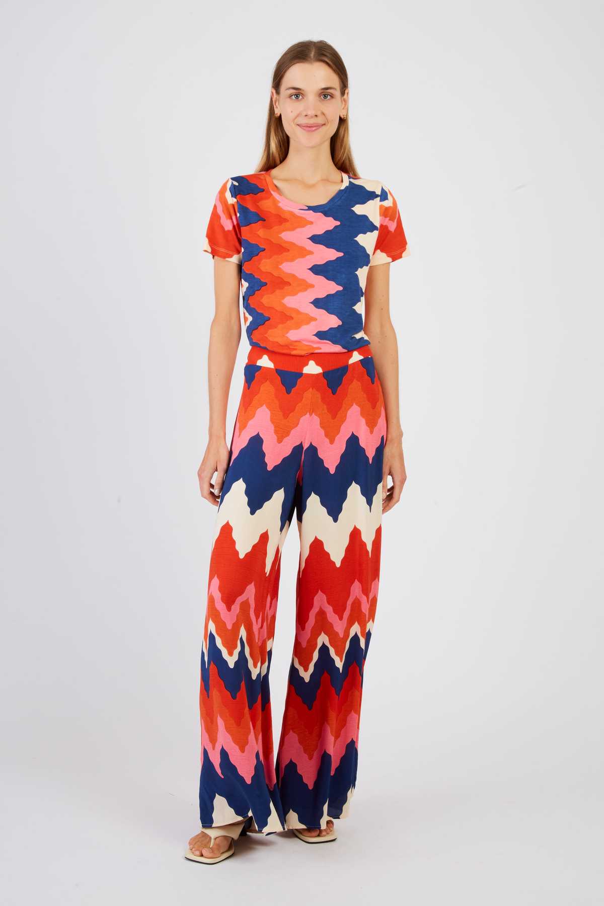 derhy Pantalon évasé imprimé DANI