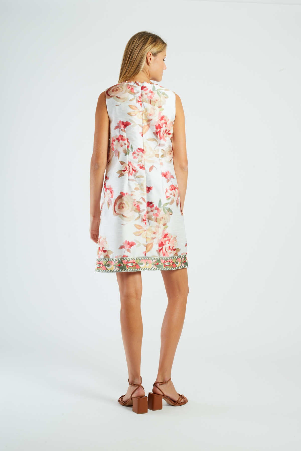 Robe Courte Imprimée Florale Sans Manches - Micro Robe | Derhy