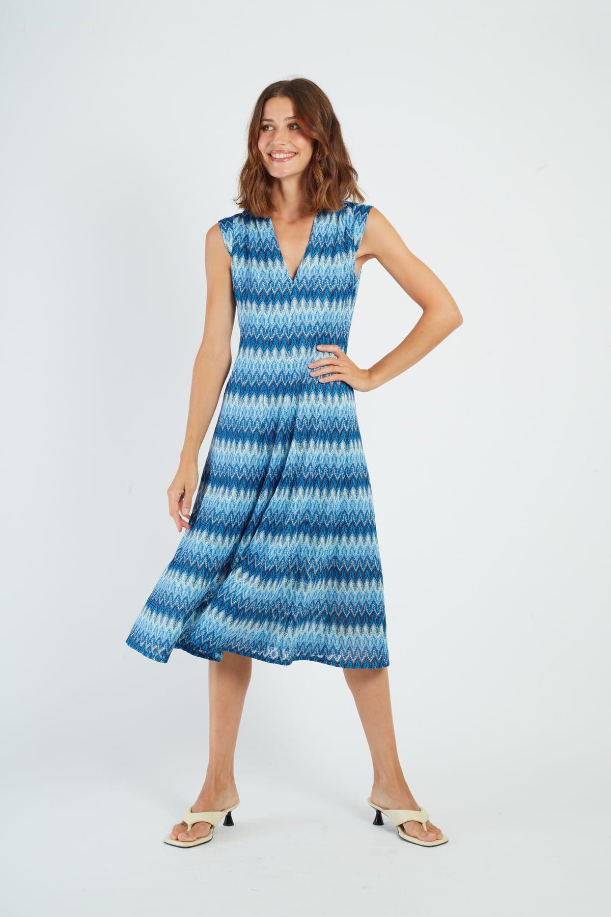 ROBE MAILLE FANCHETTE - René Derhy ref:P612002