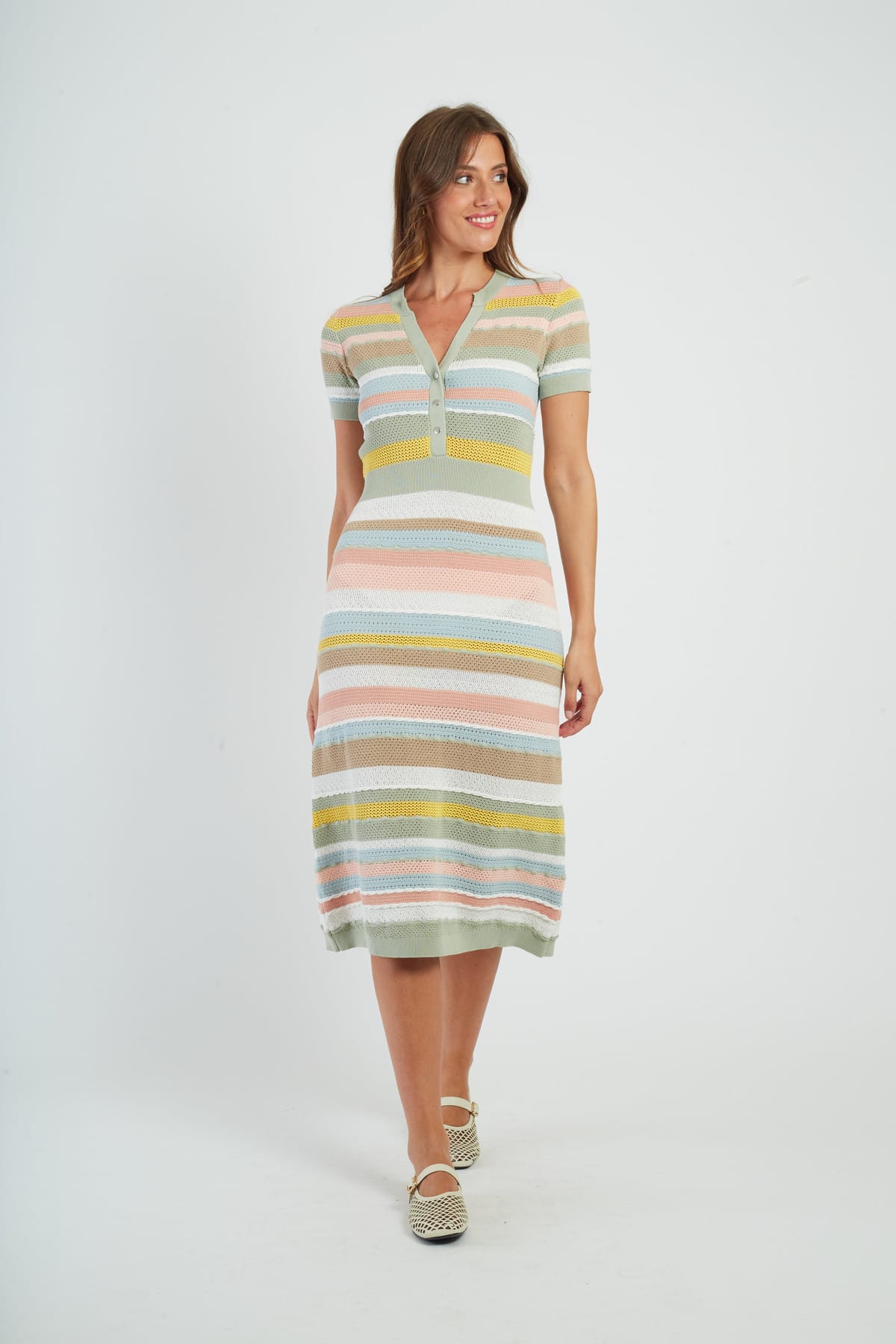 ROBE MAILLE FLORETTE - René Derhy ref:P612022