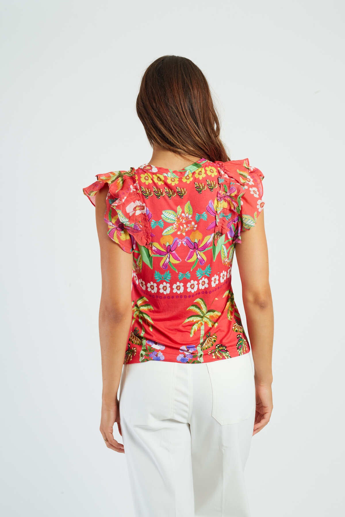 TEE SHIRT CERISE - René Derhy ref:P630018