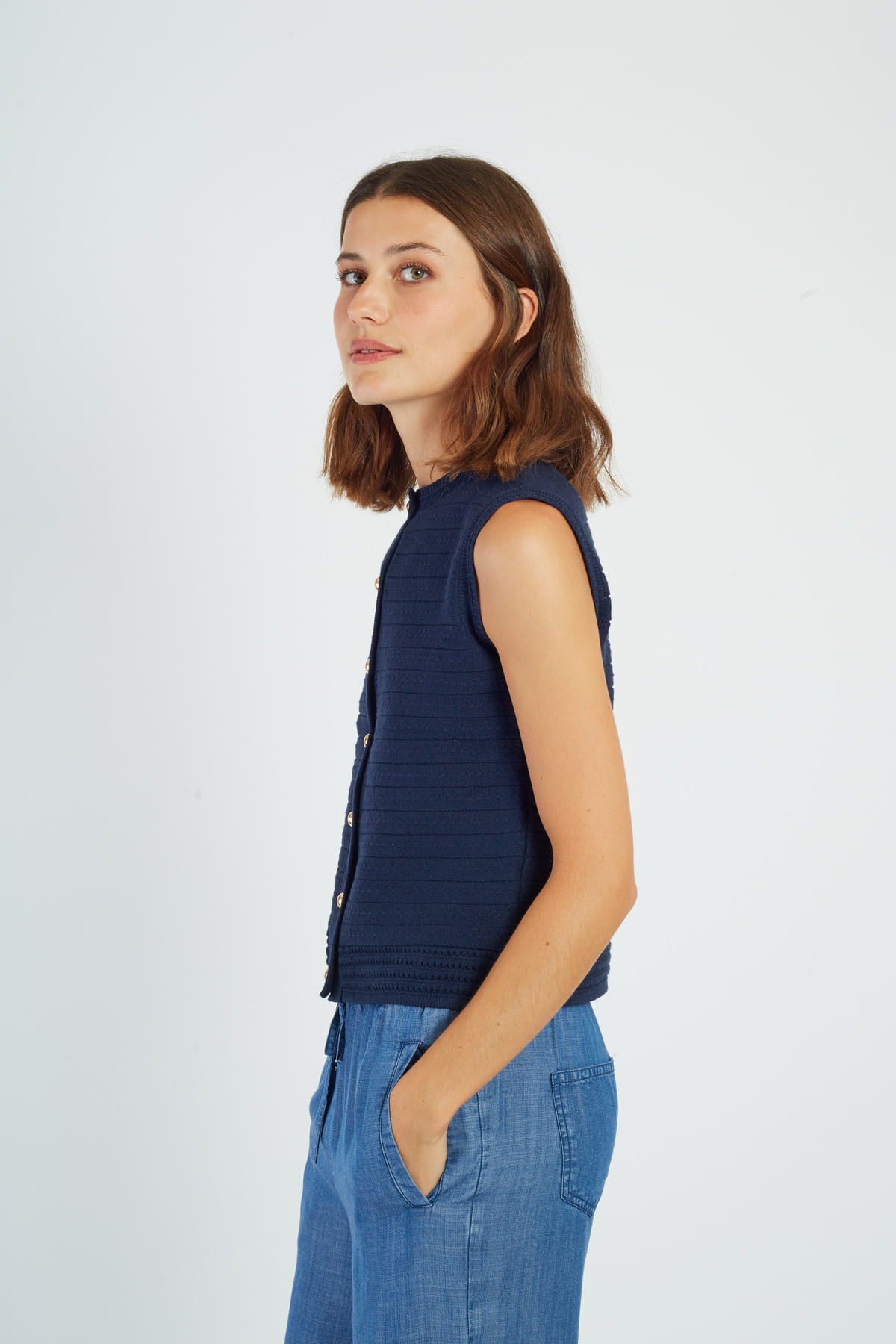 GILET MAILLE PETULA - René Derhy ref:P645017