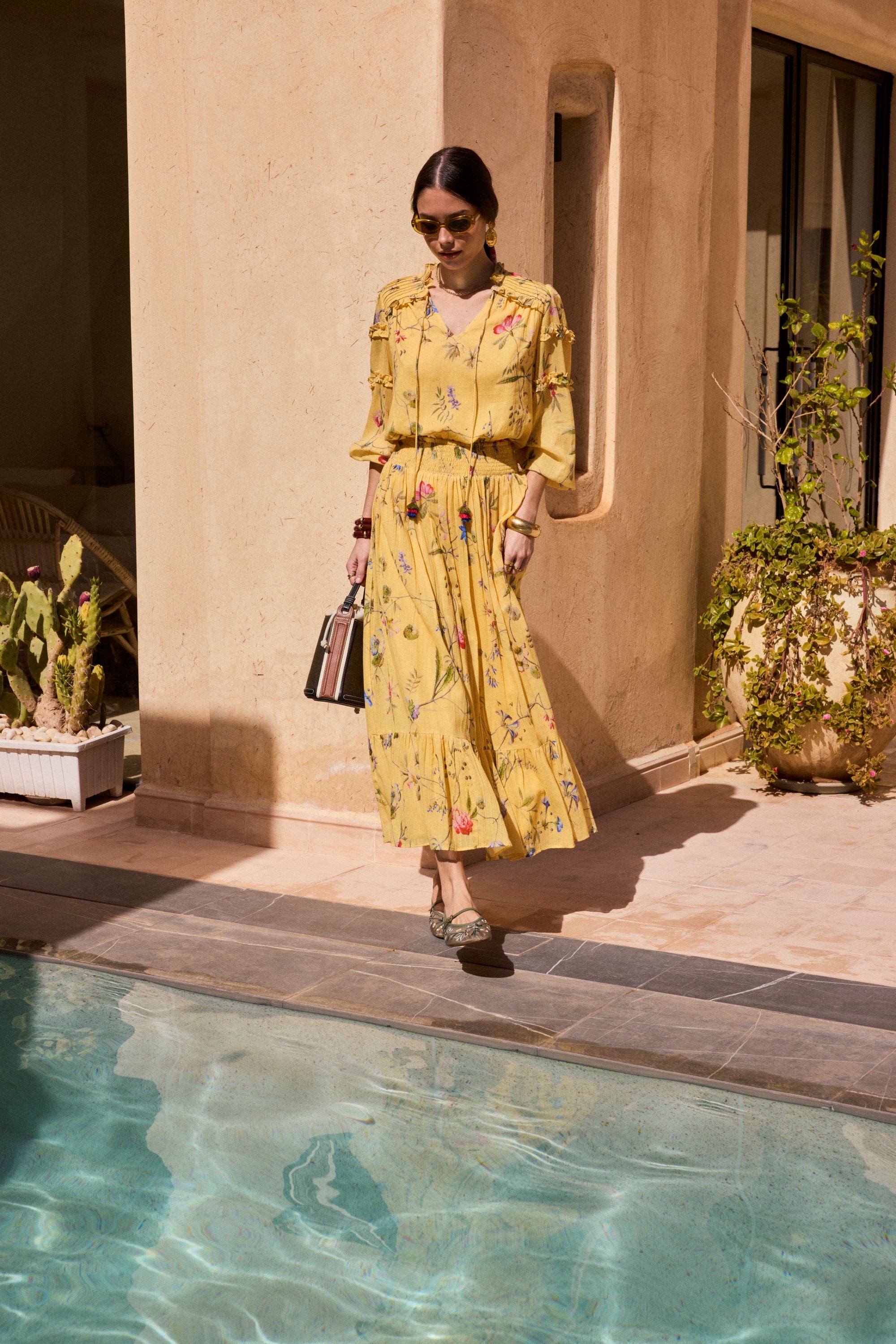 Jupe longue imprimée DIVANA