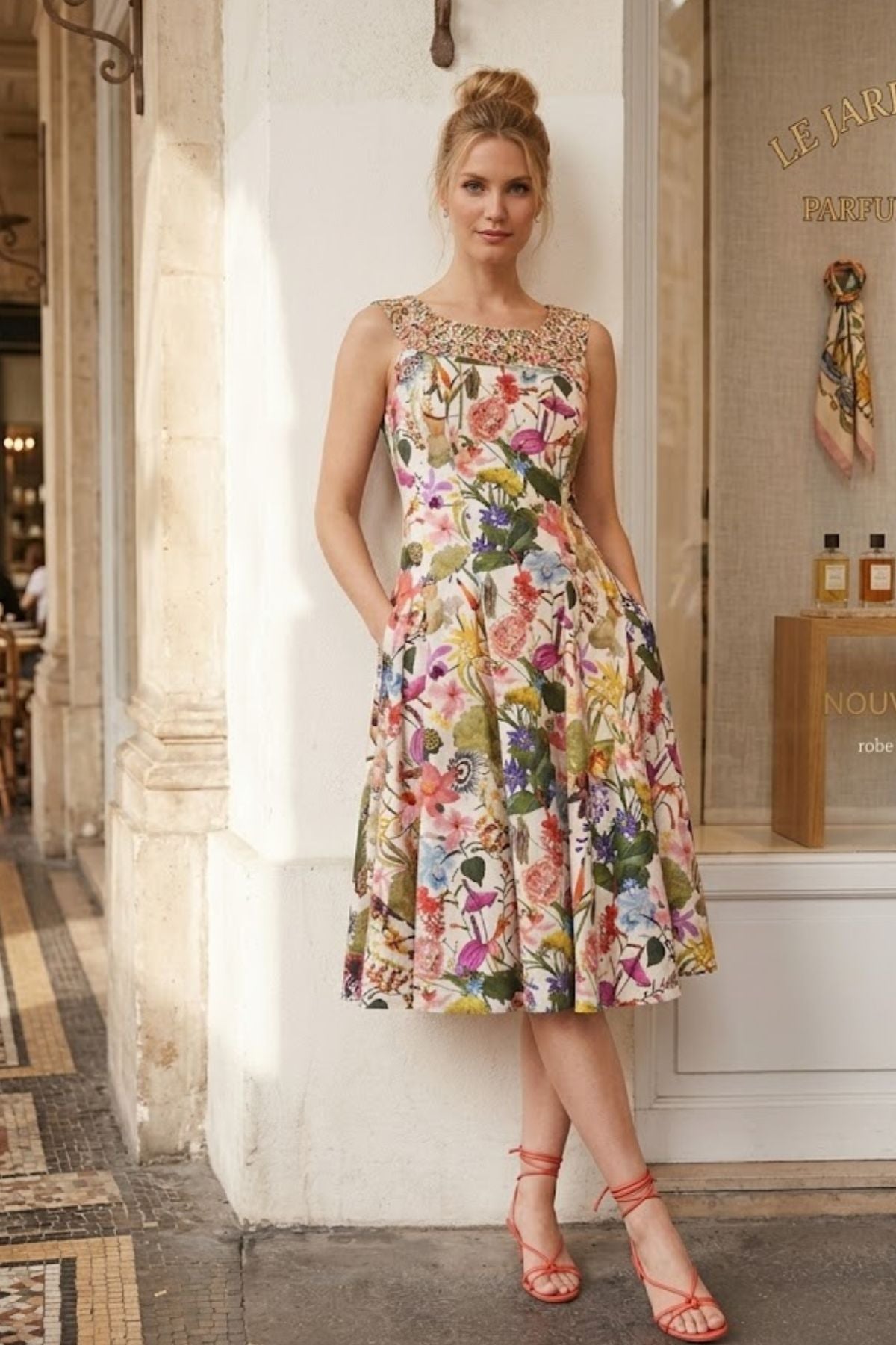 Robe mi longue imprimée MARLY