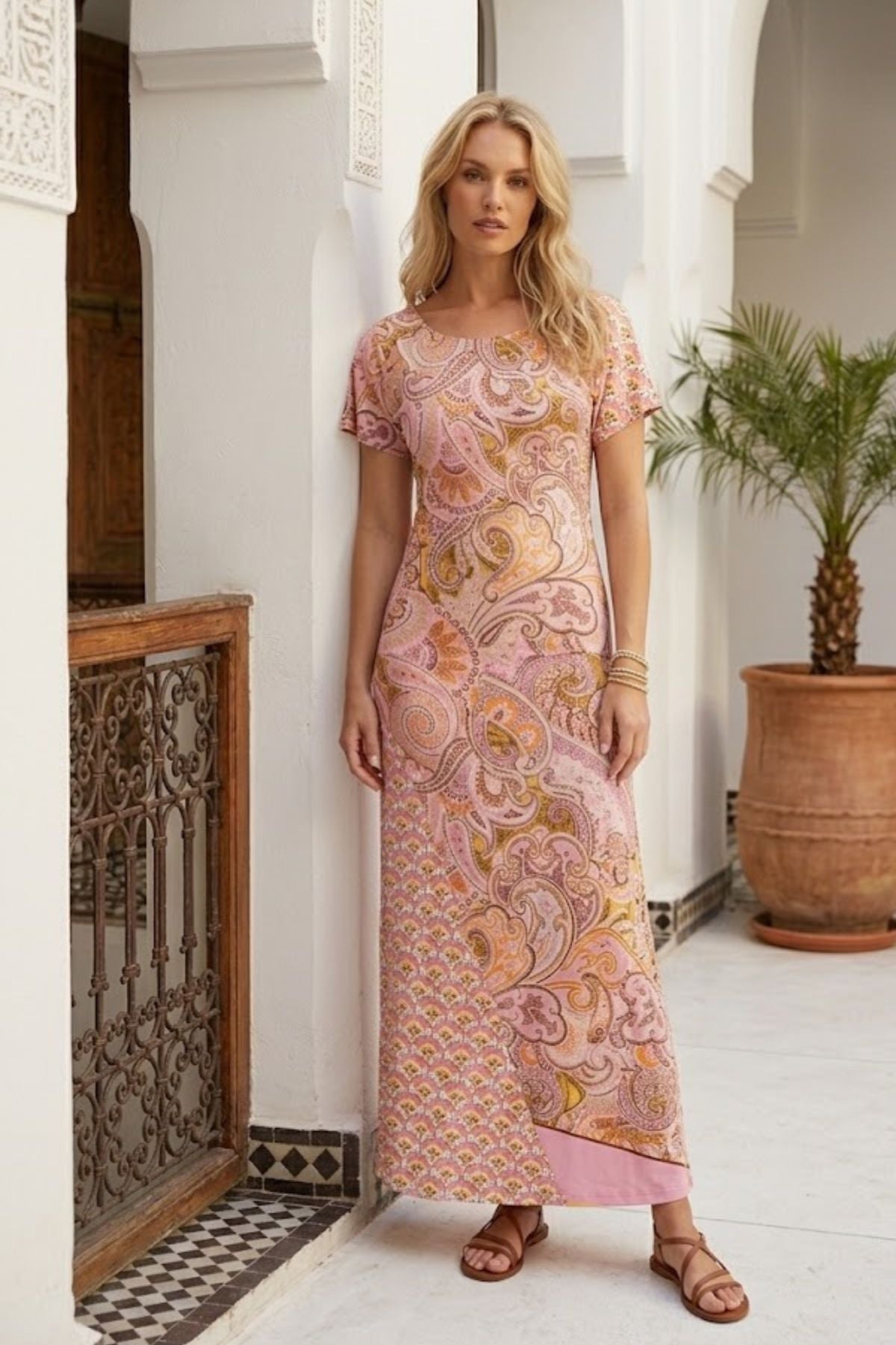 Robe longue imprimée MAXOU