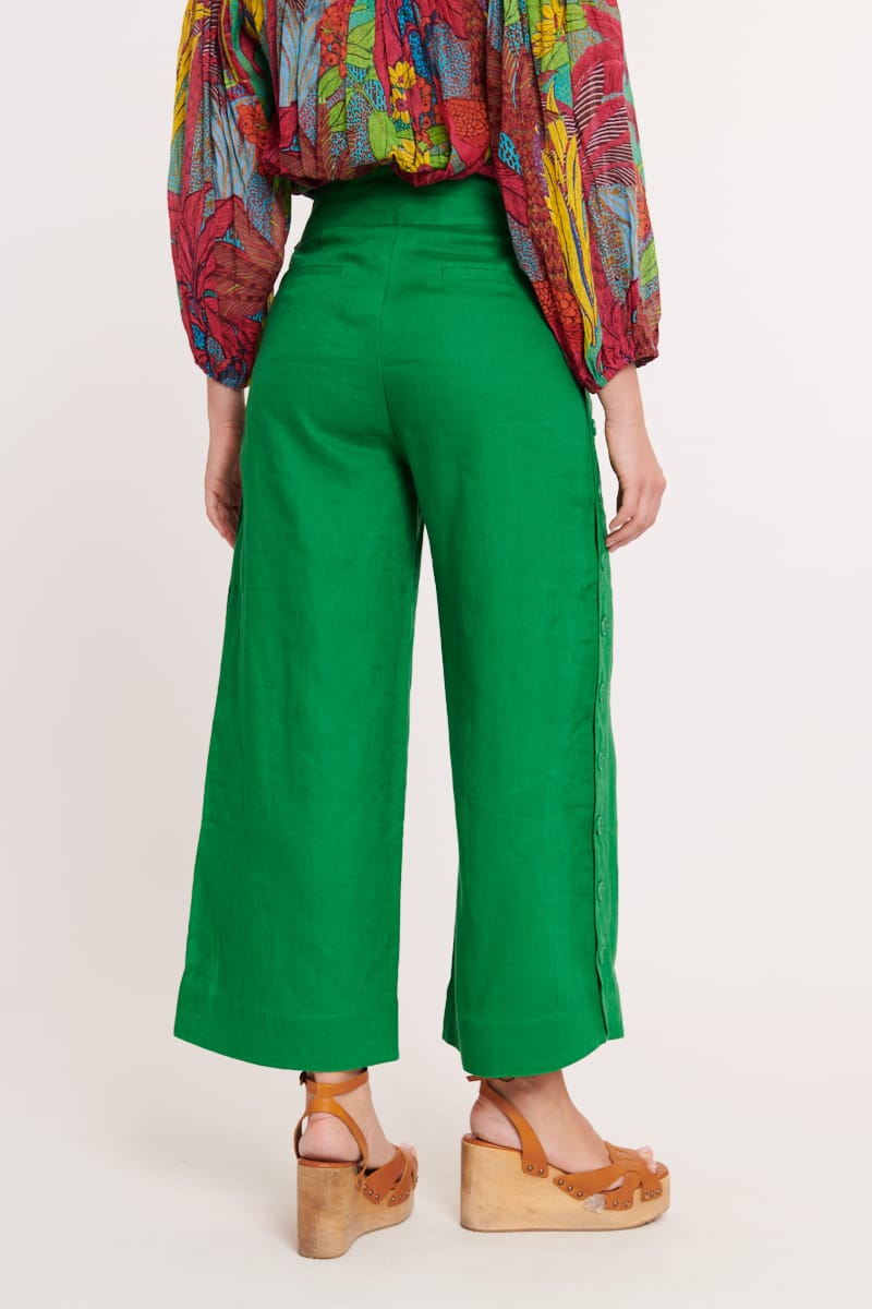 Pantalon en lin ample JUNGLE