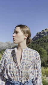 Blouse manches 3/4 imprimée DIEPPE