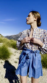 Blouse manches 3/4 imprimée DIEPPE